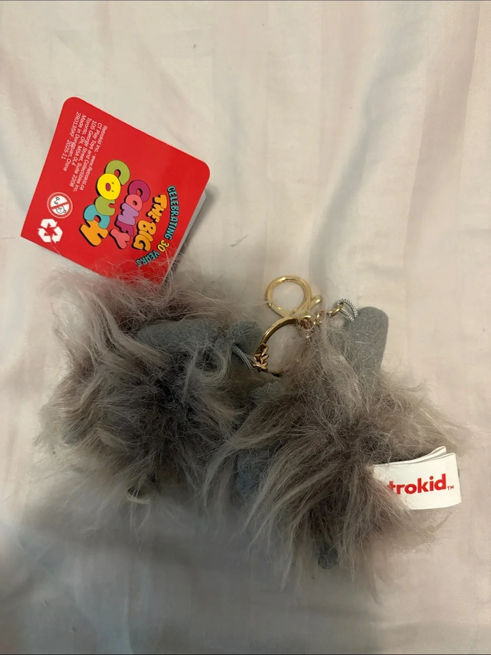 Retro Kid x Big Comfy Couch Fuzzy Wuzzy Duo Keychain Plush, BNWT